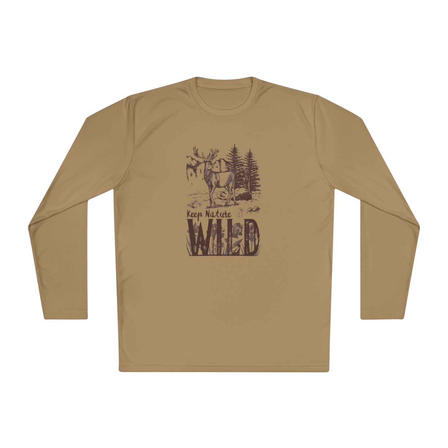 Men's Long Sleeve Tee - 'Keep Nature Wild' - Clix Bazaar
