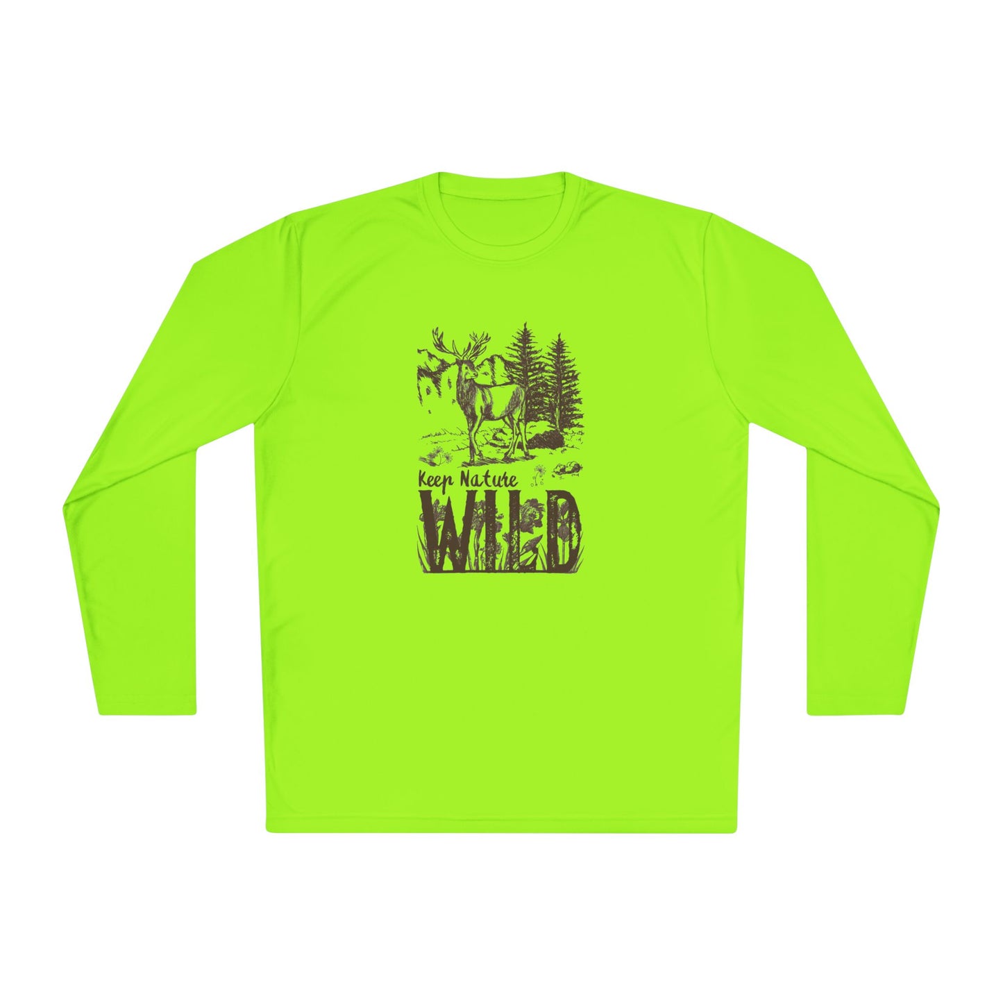 Men's Long Sleeve Tee - 'Keep Nature Wild' - Clix Bazaar