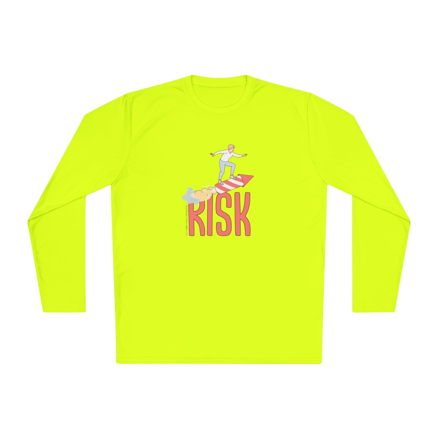 Men's Long Sleeve Tee - Surfing Risk Design - Clix Bazaar