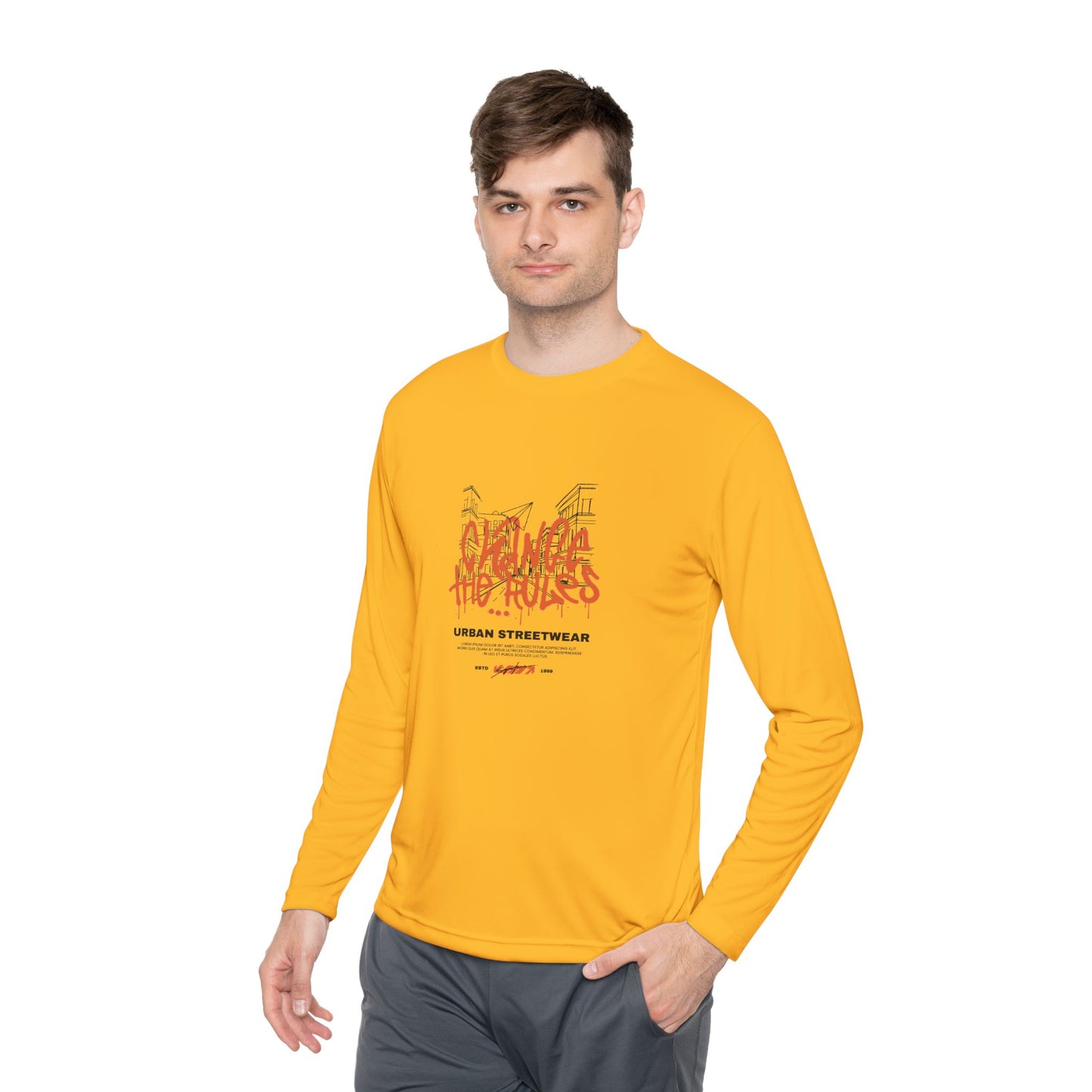 Men's Long Sleeve Tee - Climb the Rules - Clix Bazaar