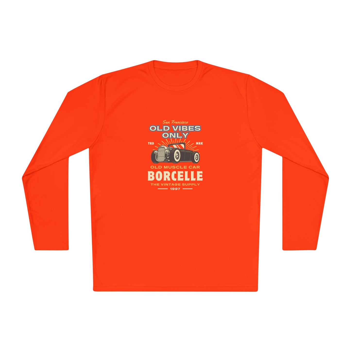 Men's Long Sleeve Tee - Vintage Muscle Car Design - Clix Bazaar