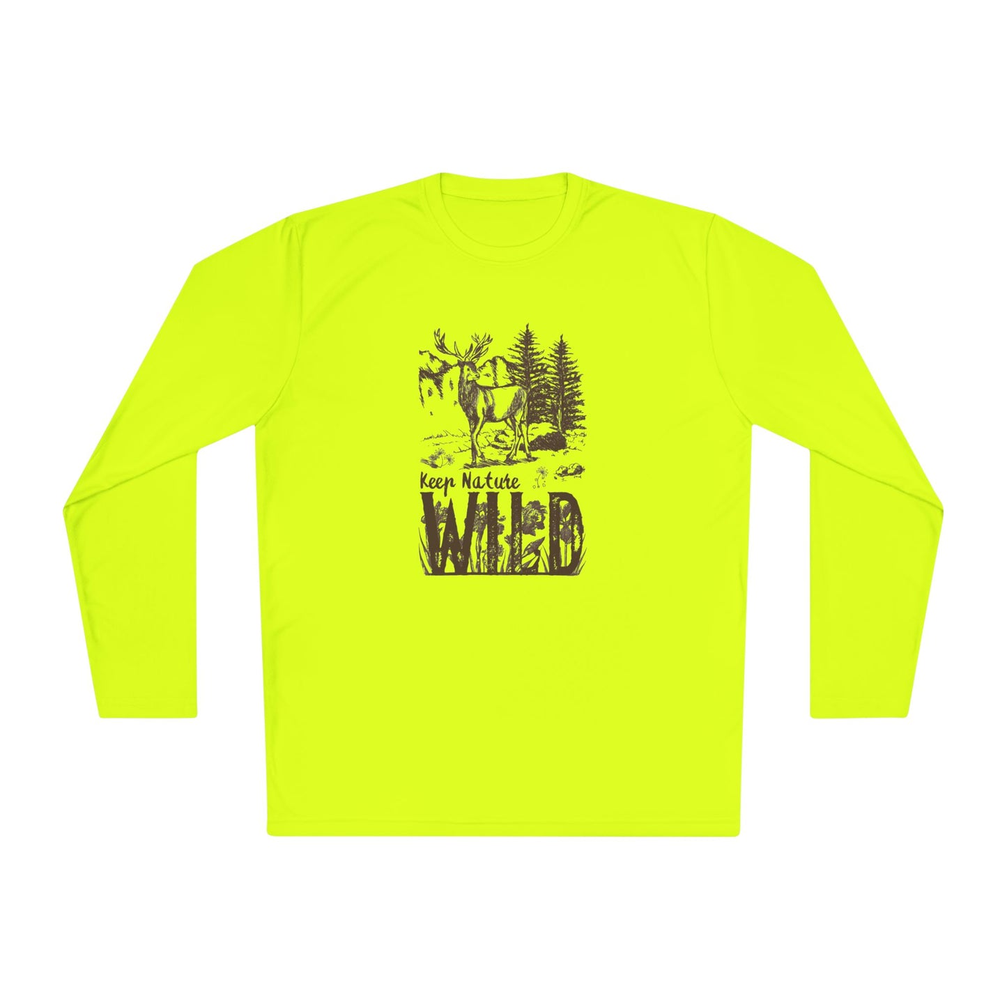 Men's Long Sleeve Tee - 'Keep Nature Wild' - Clix Bazaar