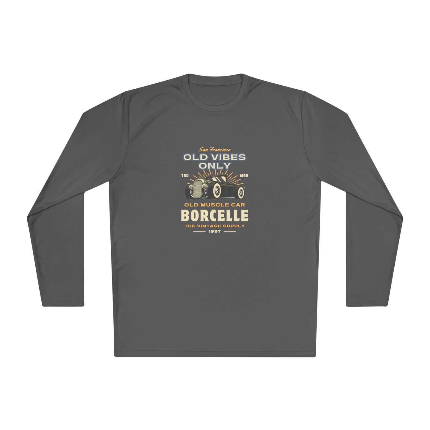 Men's Long Sleeve Tee - Vintage Muscle Car Design - Clix Bazaar