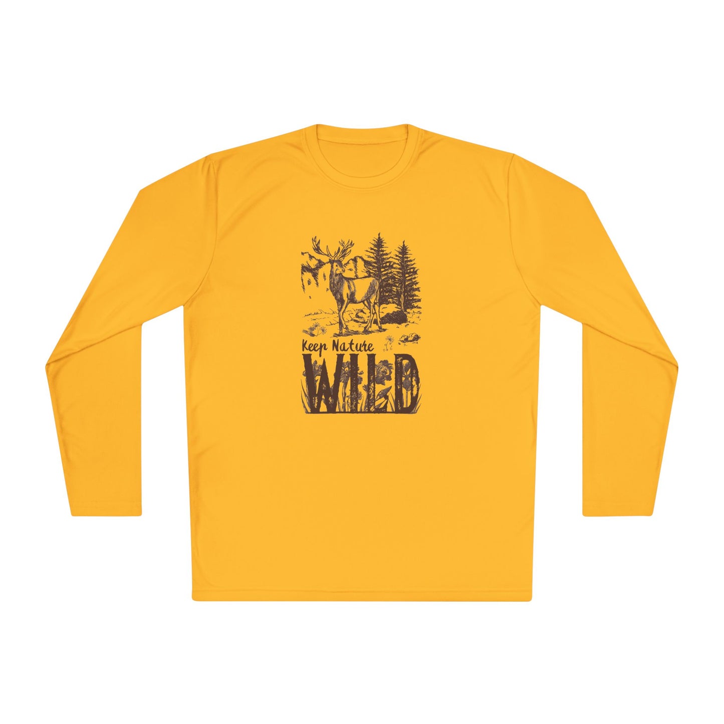 Men's Long Sleeve Tee - 'Keep Nature Wild' - Clix Bazaar
