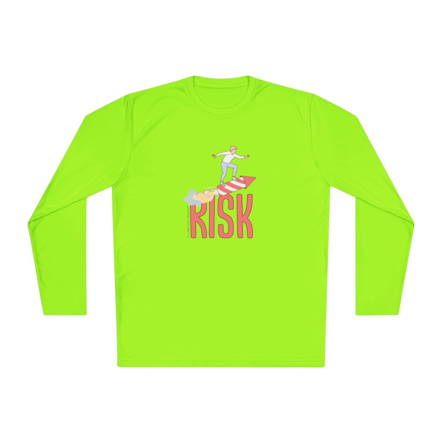 Men's Long Sleeve Tee - Surfing Risk Design - Clix Bazaar