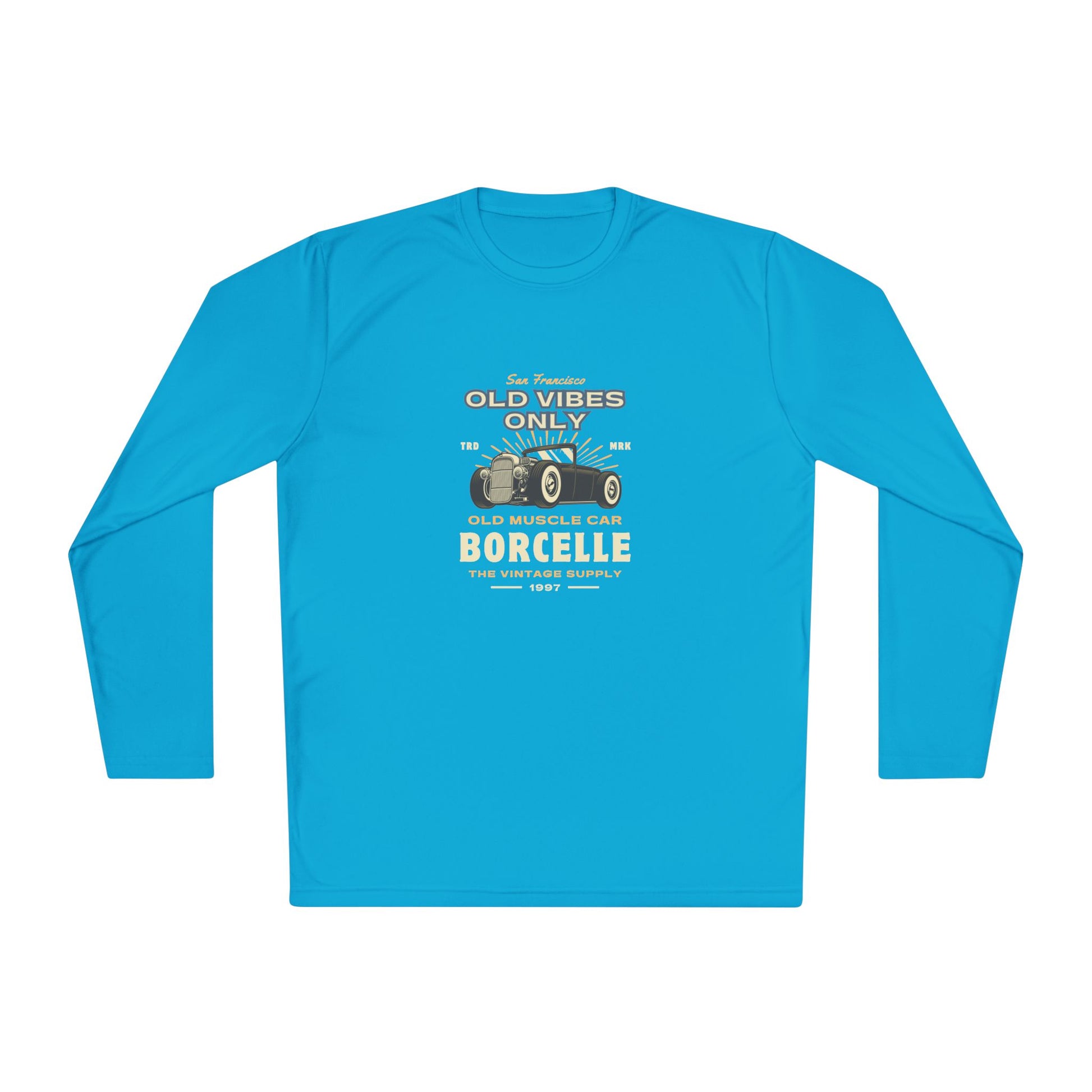 Men's Long Sleeve Tee - Vintage Muscle Car Design - Clix Bazaar