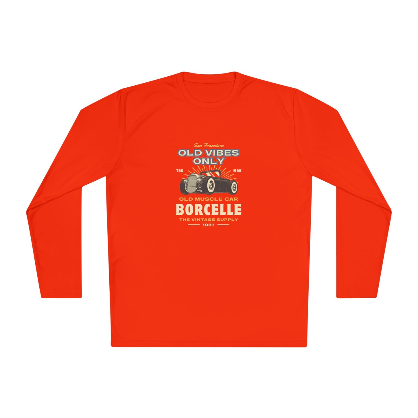 Men's Long Sleeve Tee - Vintage Muscle Car Design - Clix Bazaar