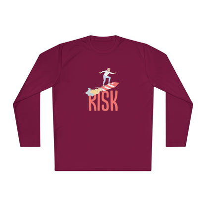 Men's Long Sleeve Tee - Surfing Risk Design - Clix Bazaar