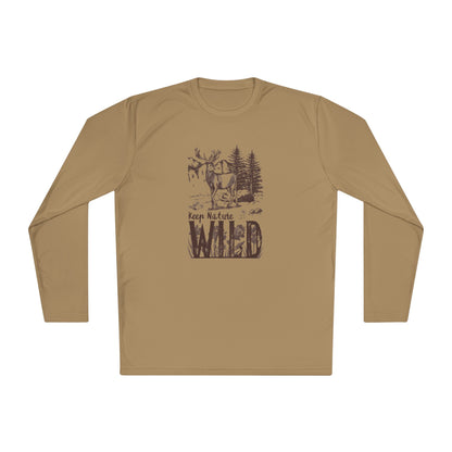 Men's Long Sleeve Tee - 'Keep Nature Wild' - Clix Bazaar