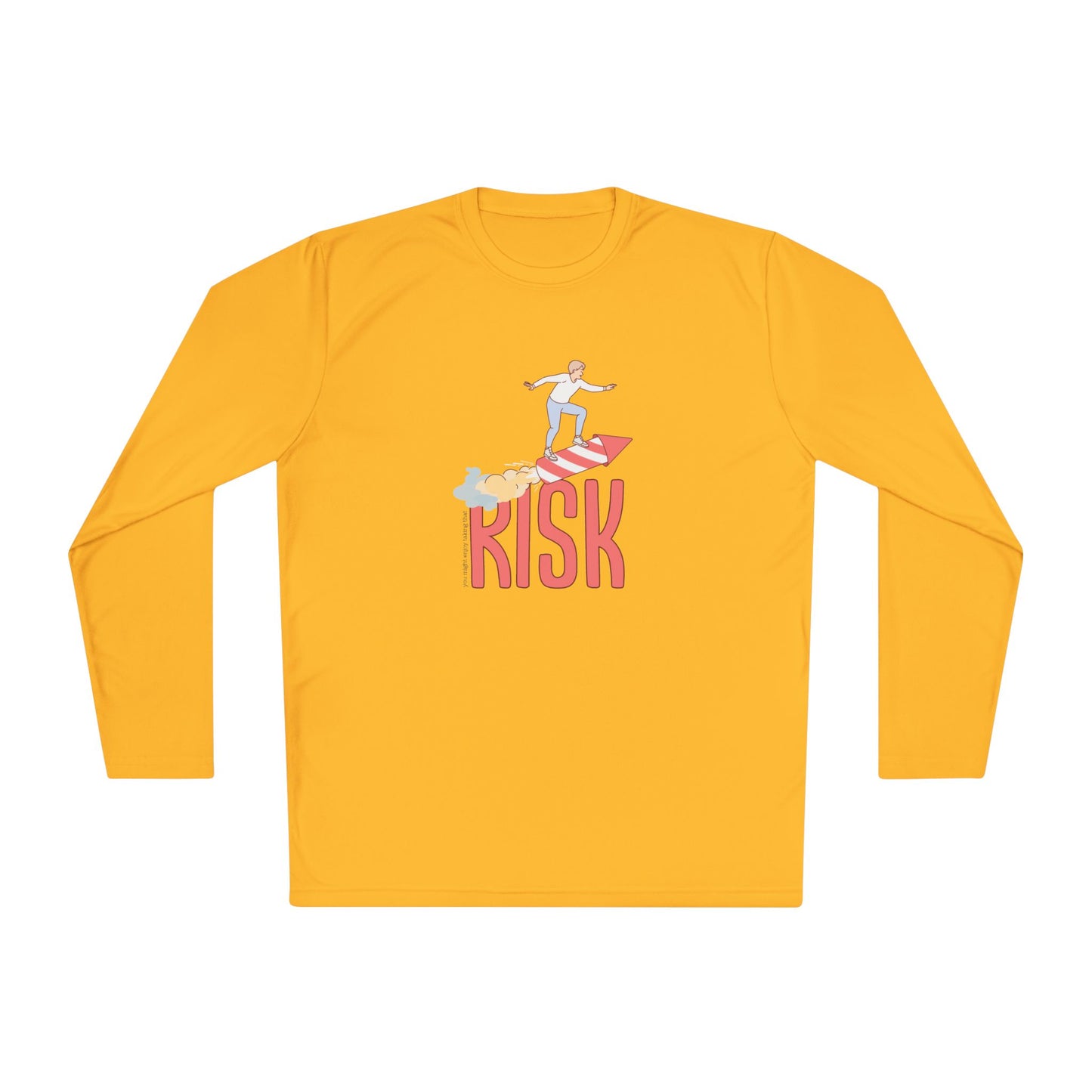 Men's Long Sleeve Tee - Surfing Risk Design - Clix Bazaar