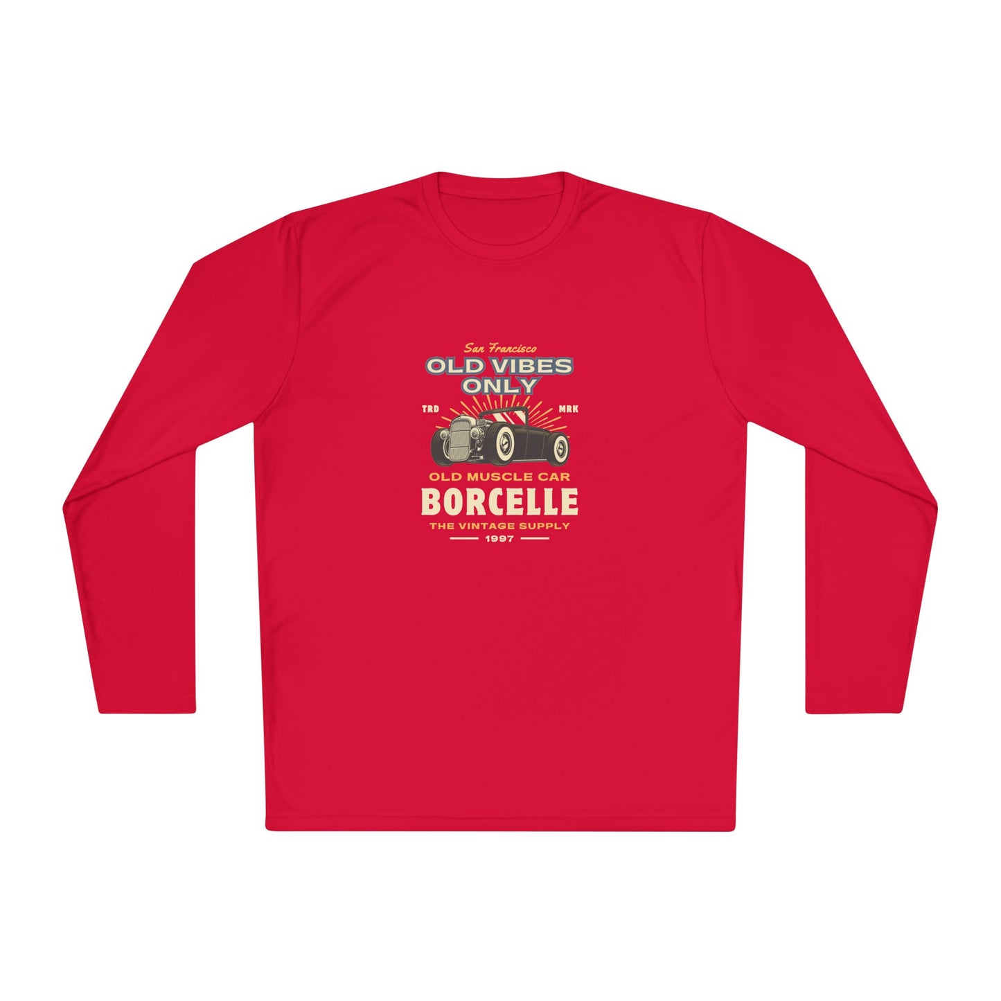 Men's Long Sleeve Tee - Vintage Muscle Car Design - Clix Bazaar