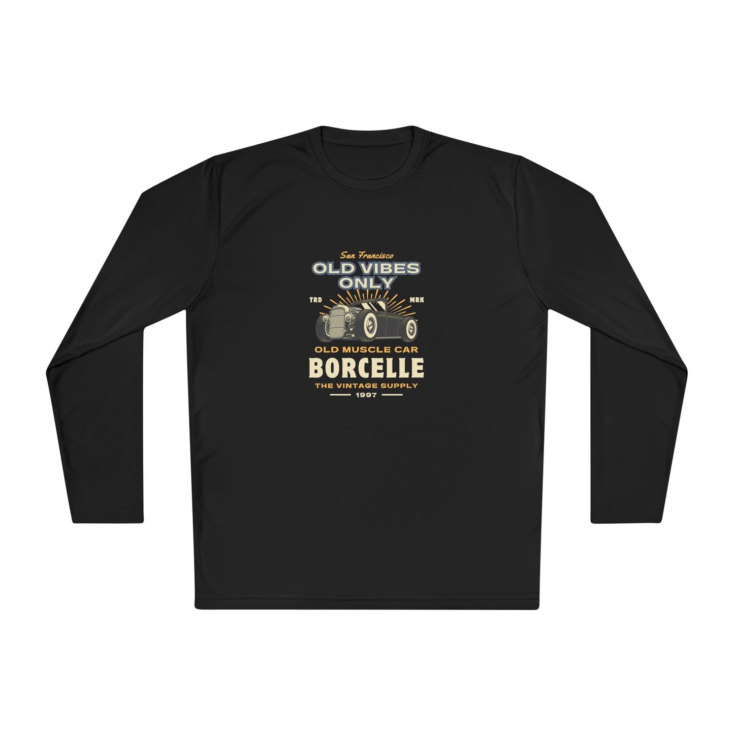 Men's Long Sleeve Tee - Vintage Muscle Car Design - Clix Bazaar