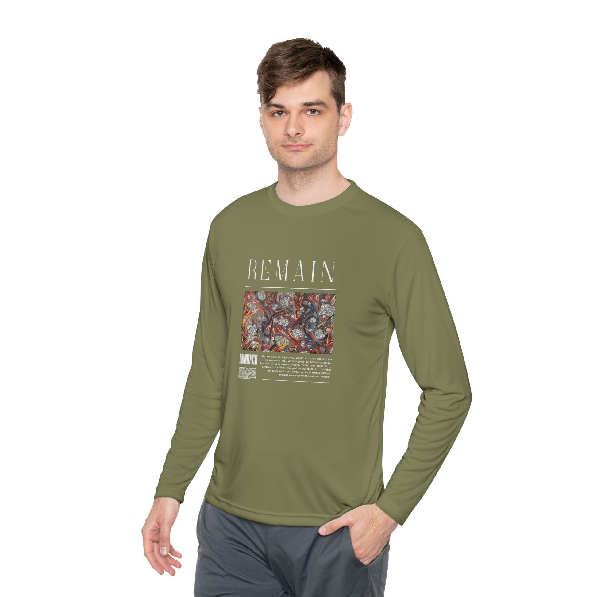Men's Long Sleeve Tee - Comfortable Casual Wear for Art Lovers - Clix Bazaar