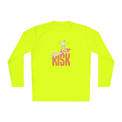 Men's Long Sleeve Tee - Surfing Risk Design - Clix Bazaar