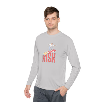 Men's Long Sleeve Tee - Surfing Risk Design - Clix Bazaar