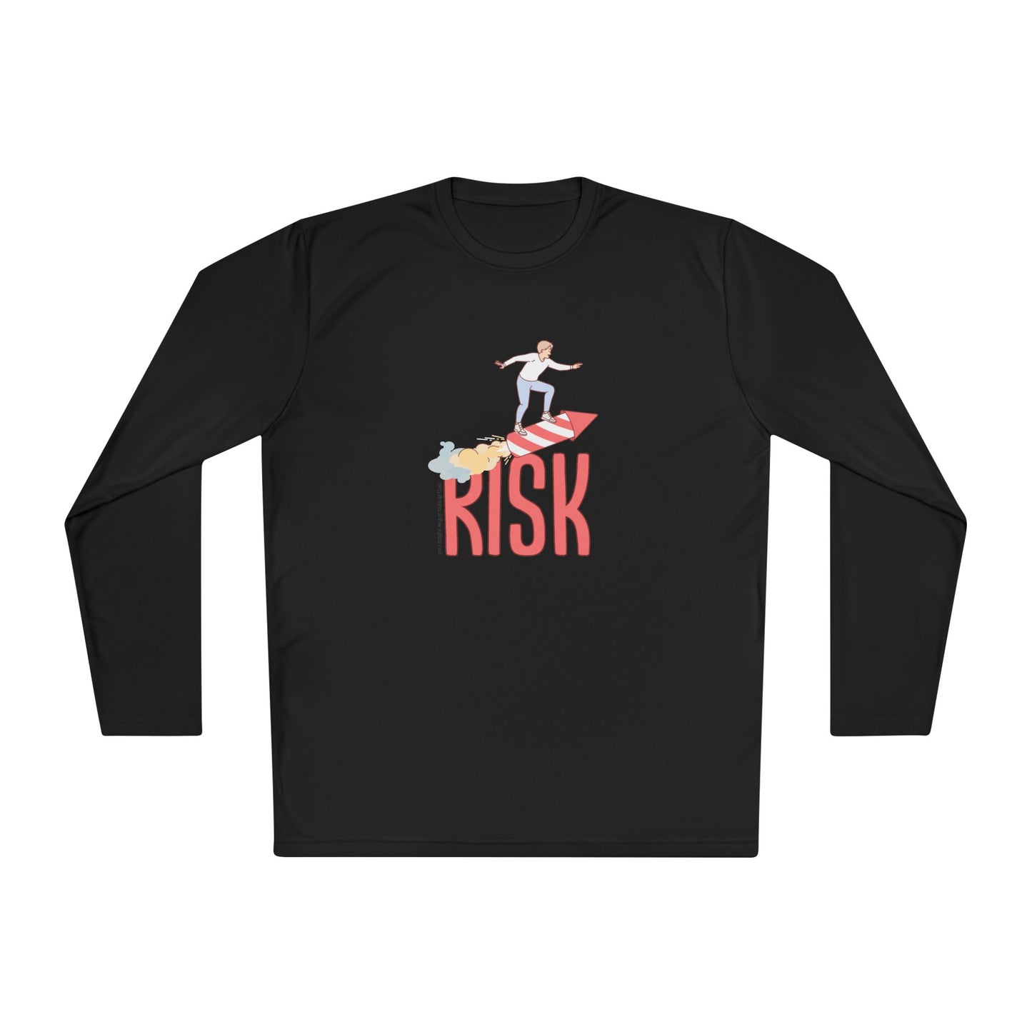 Men's Long Sleeve Tee - Surfing Risk Design - Clix Bazaar