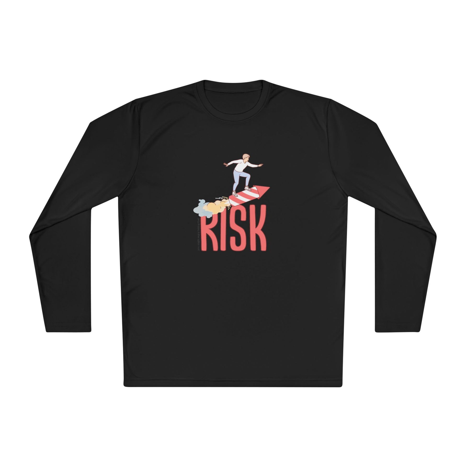 Men's Long Sleeve Tee - Surfing Risk Design - Clix Bazaar