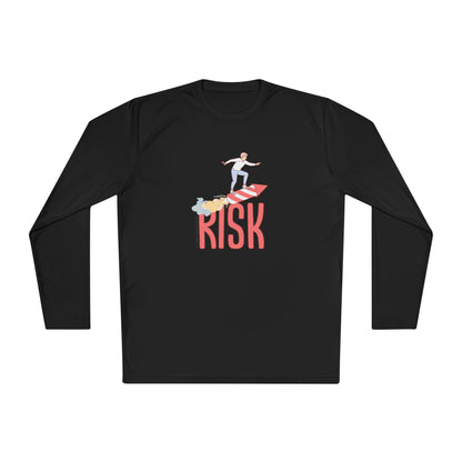 Men's Long Sleeve Tee - Surfing Risk Design - Clix Bazaar
