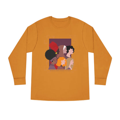 Women's Long Sleeve Crewneck Tee - Clix Bazaar