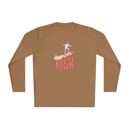 Men's Long Sleeve Tee - Surfing Risk Design - Clix Bazaar