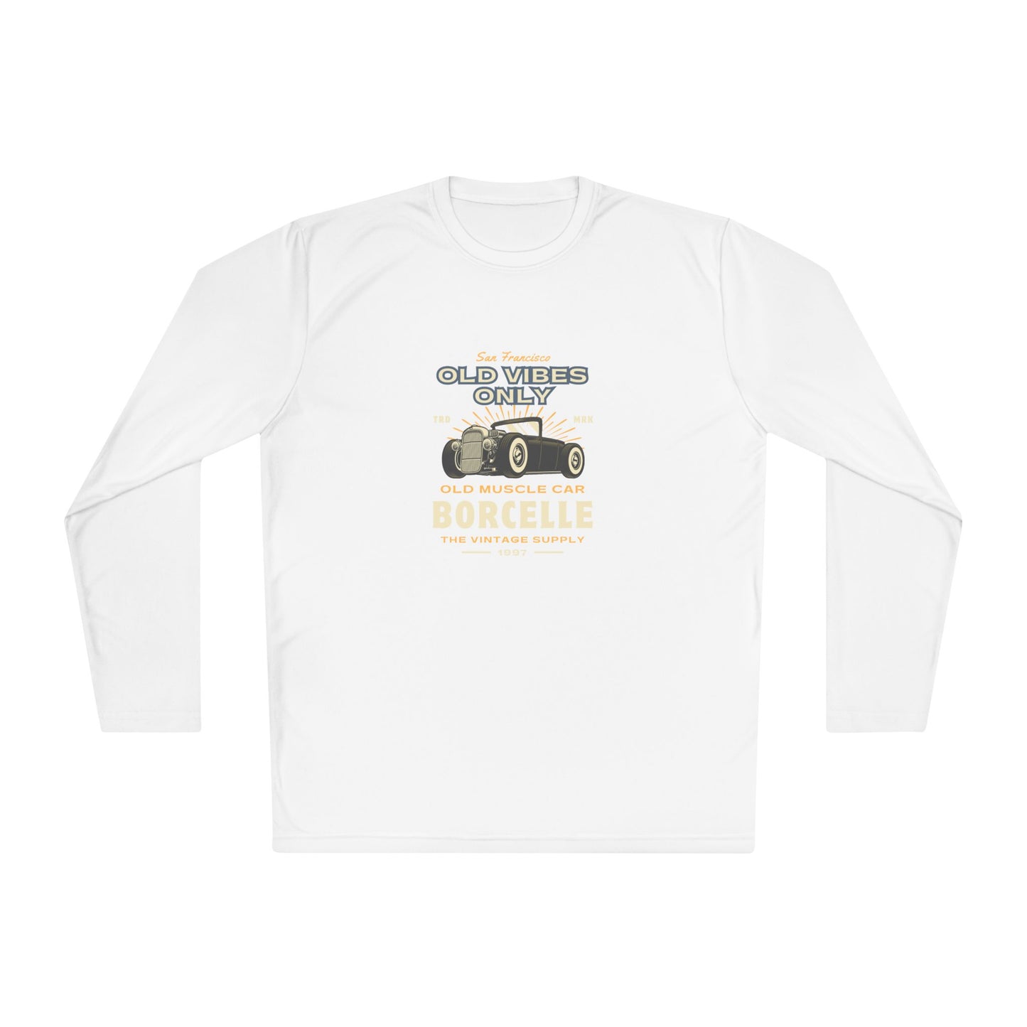 Men's Long Sleeve Tee - Vintage Muscle Car Design - Clix Bazaar