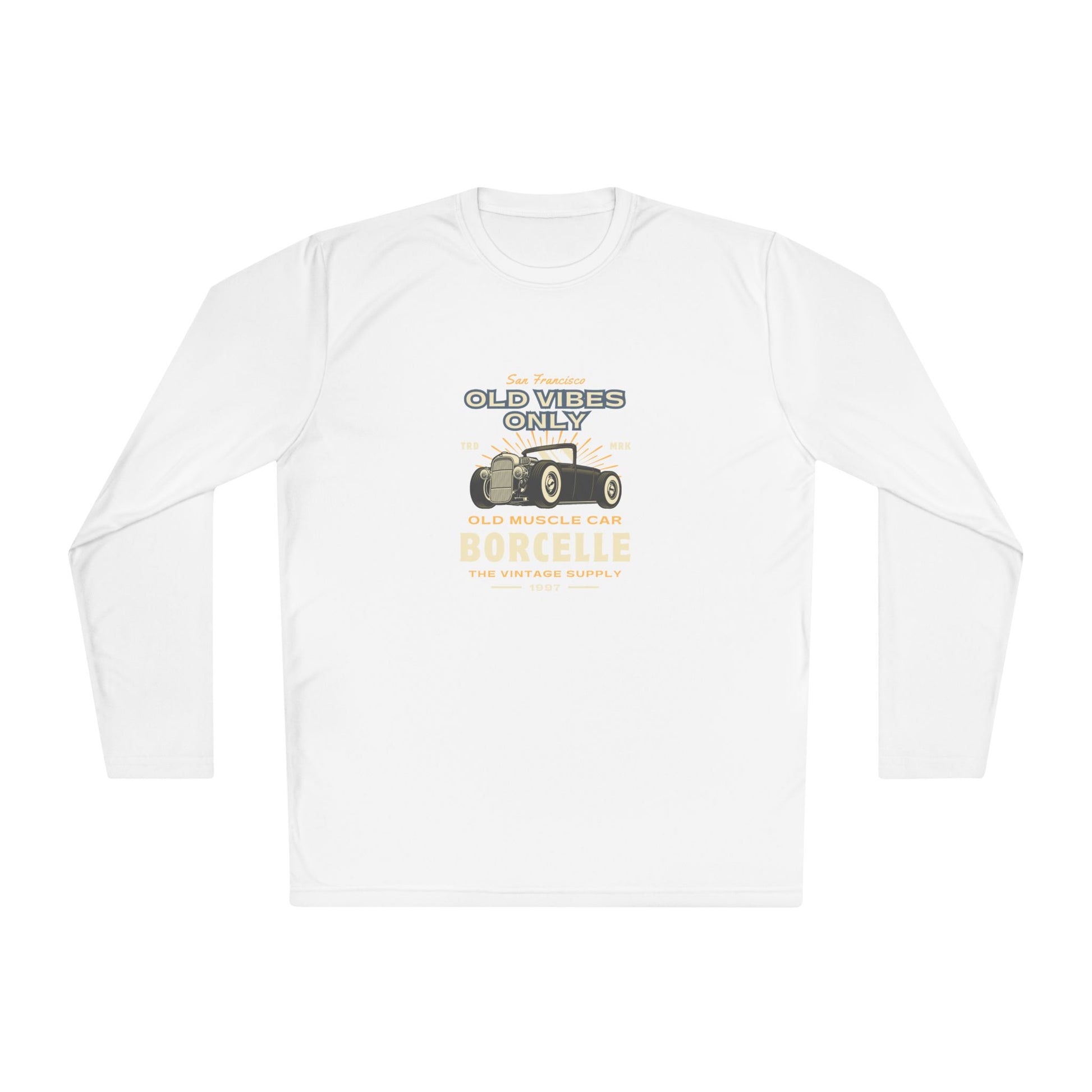 Men's Long Sleeve Tee - Vintage Muscle Car Design - Clix Bazaar