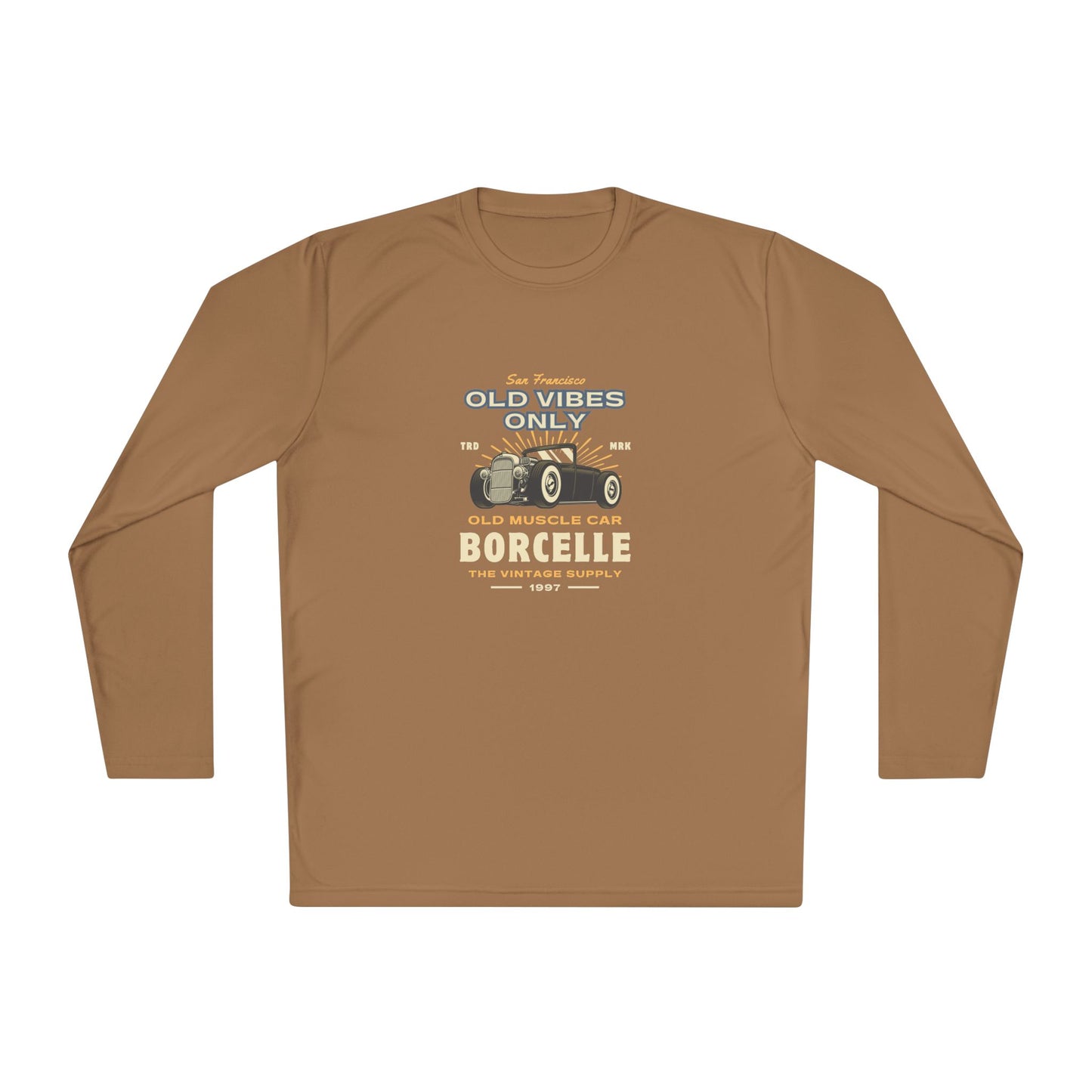 Men's Long Sleeve Tee - Vintage Muscle Car Design - Clix Bazaar