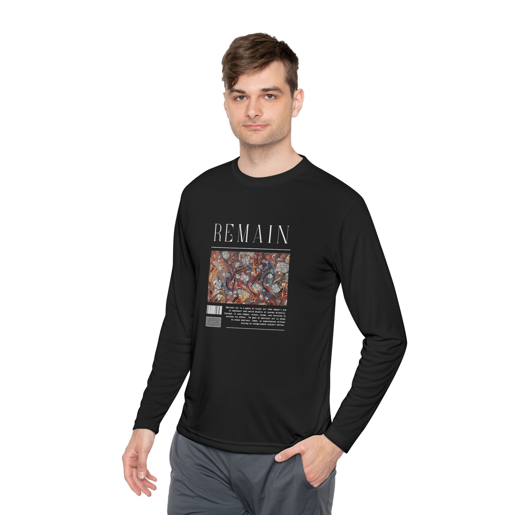Men's Long Sleeve Tee - Comfortable Casual Wear for Art Lovers - Clix Bazaar