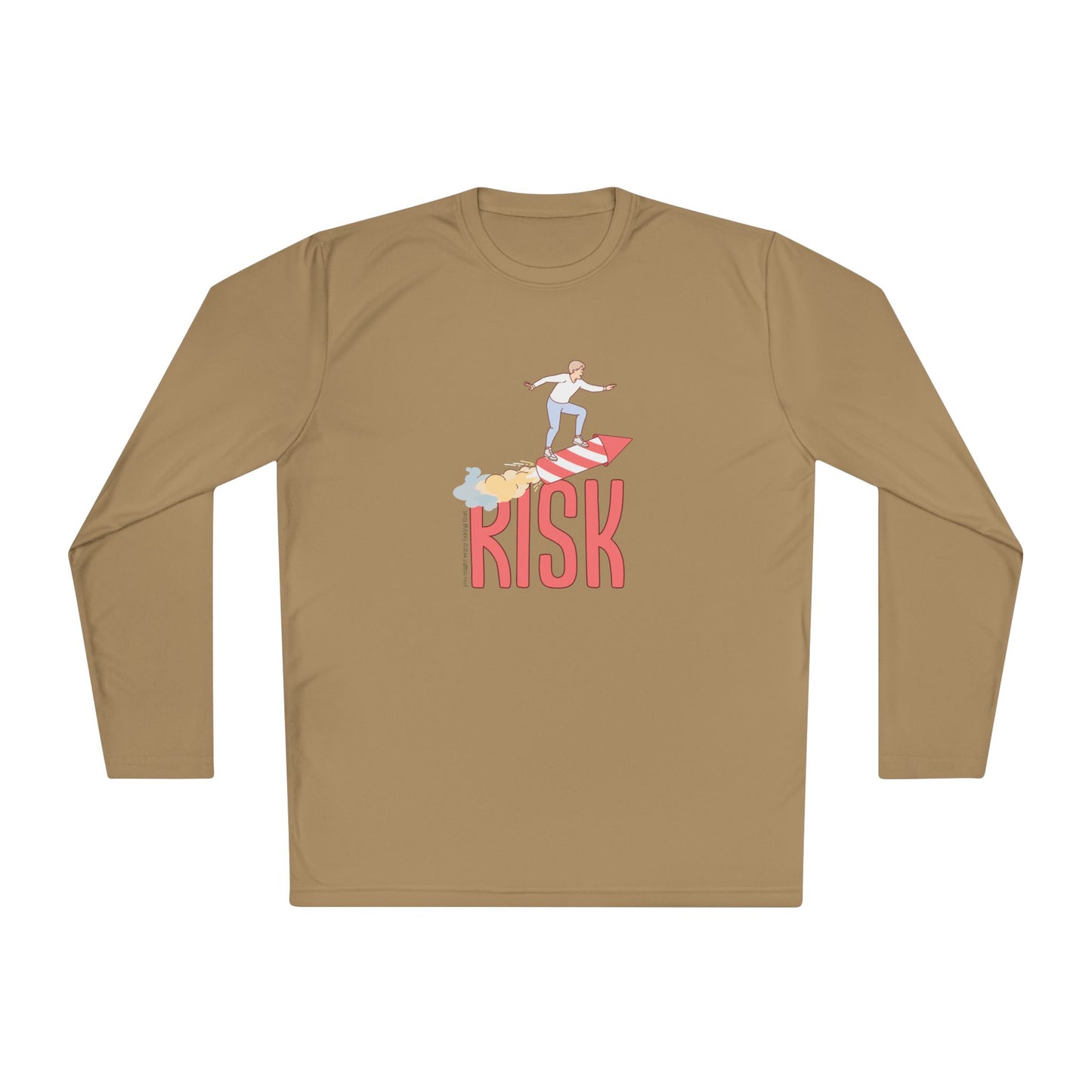Men's Long Sleeve Tee - Surfing Risk Design - Clix Bazaar