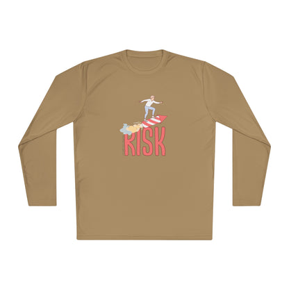 Men's Long Sleeve Tee - Surfing Risk Design - Clix Bazaar
