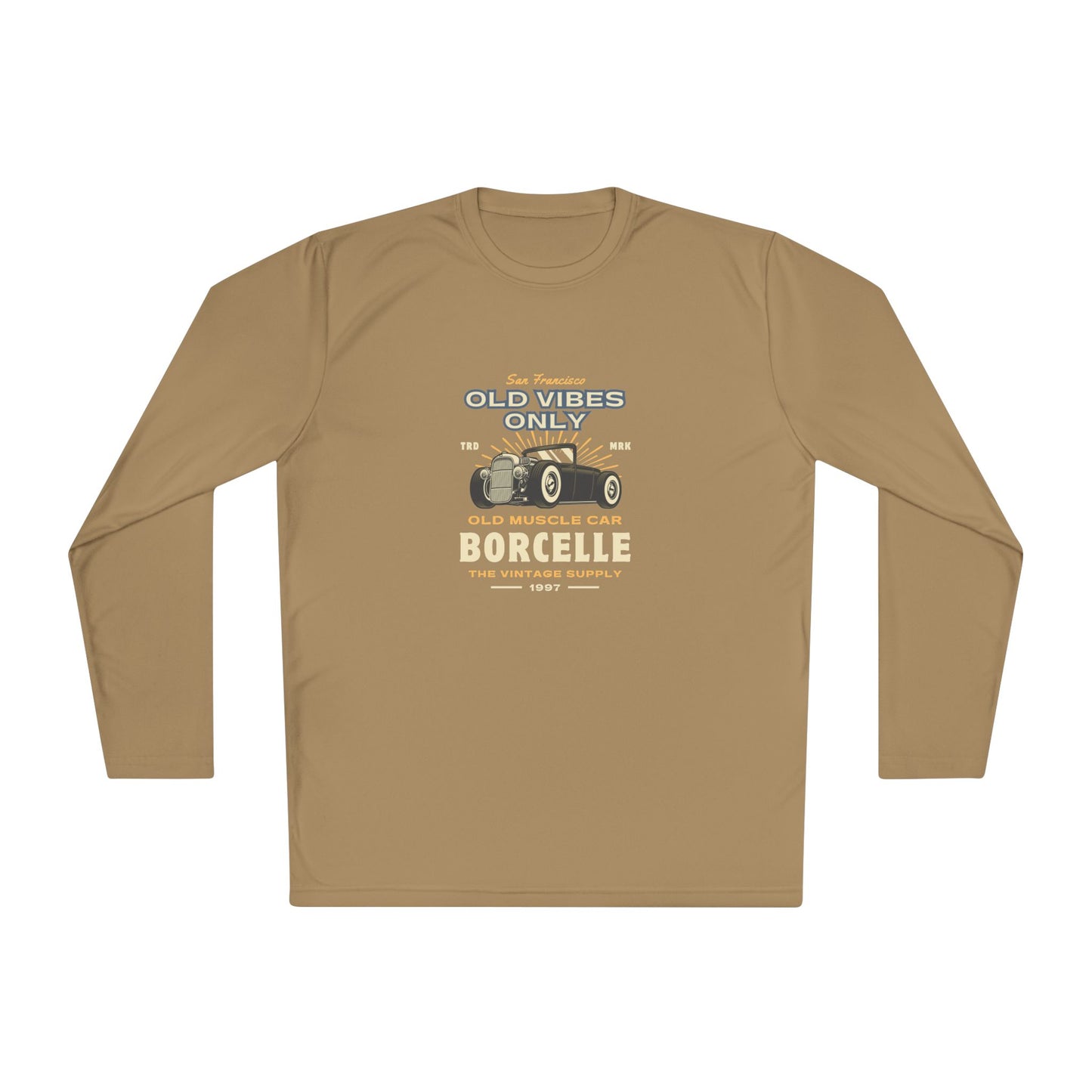 Men's Long Sleeve Tee - Vintage Muscle Car Design - Clix Bazaar