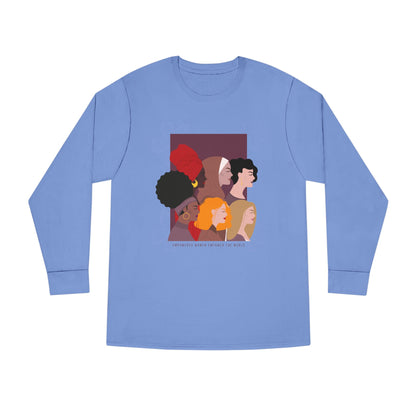 Women's Long Sleeve Crewneck Tee - Clix Bazaar