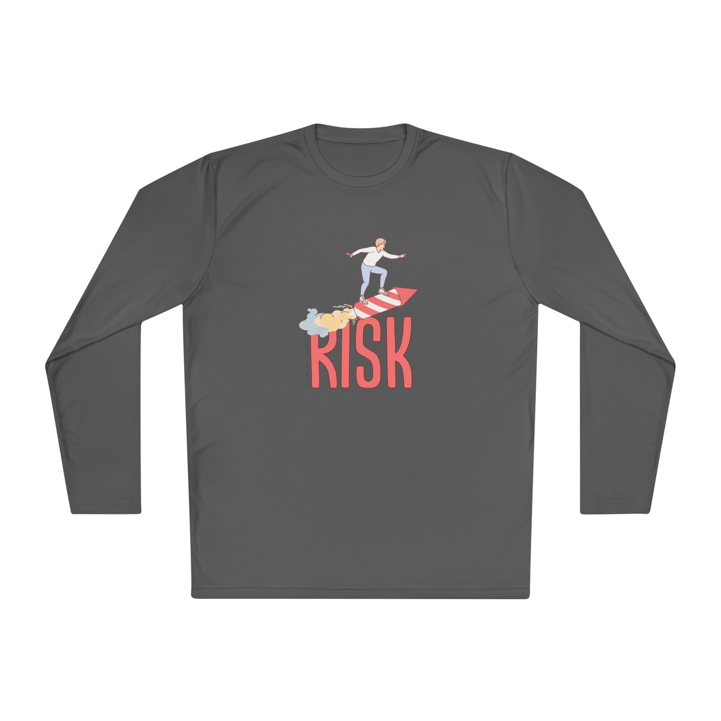 Men's Long Sleeve Tee - Surfing Risk Design - Clix Bazaar